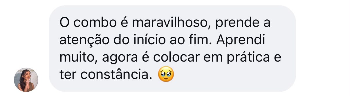 Print de depoimento sobre a Aline 4